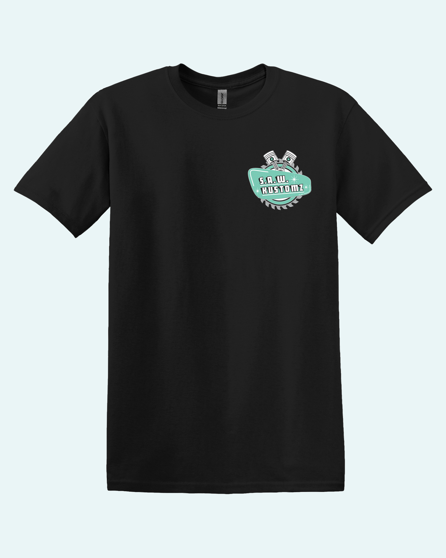 OG Saw Kustomz Saw Blade and Piston T-shirt
