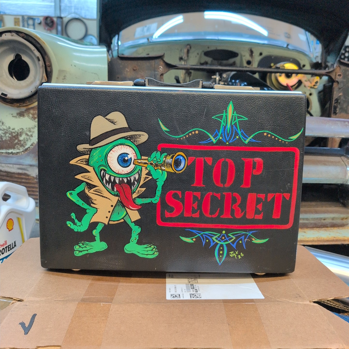 Monster Top Secret 1970s FBI Official Briefcase