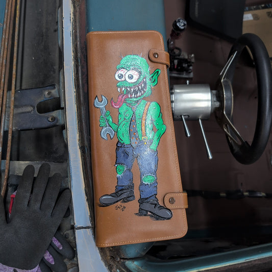 Monster Vintage Leather Tie holder
