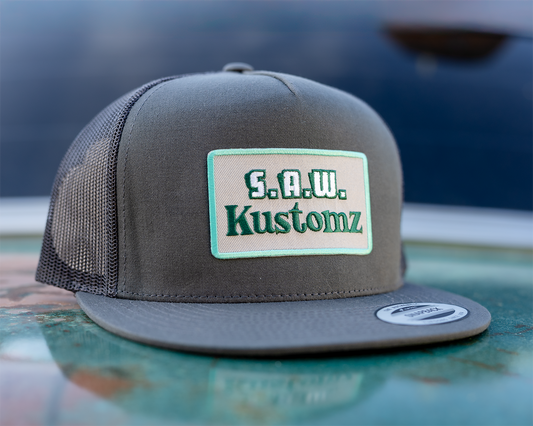 S.A.W. Tag Flat Bill Dark Grey